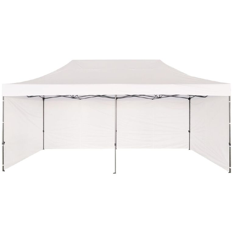 Living & Co Pop-Up Gazebo 6m x 3m White, , hi-res