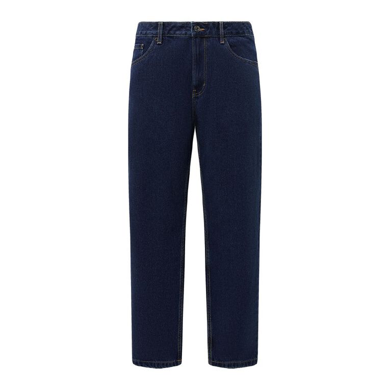 H&H Men's Relaxed Jeans, Denim Dark, hi-res