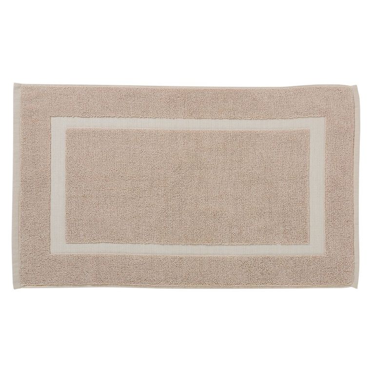 Living & Co Everyday Bath Mat Sand 40cm x 70cm, , hi-res