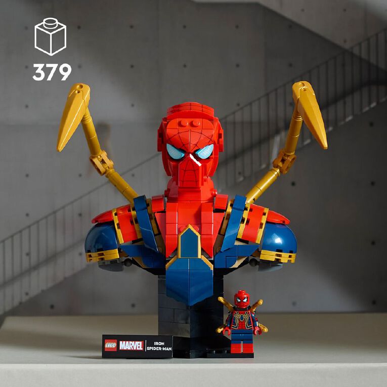 LEGO Marvel Super Heroes Iron Spider-Man Bust 76326, , hi-res