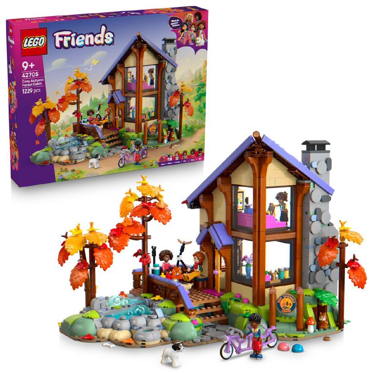 LEGO Friends Cozy Fall Forest Cabin 42705, , hi-res