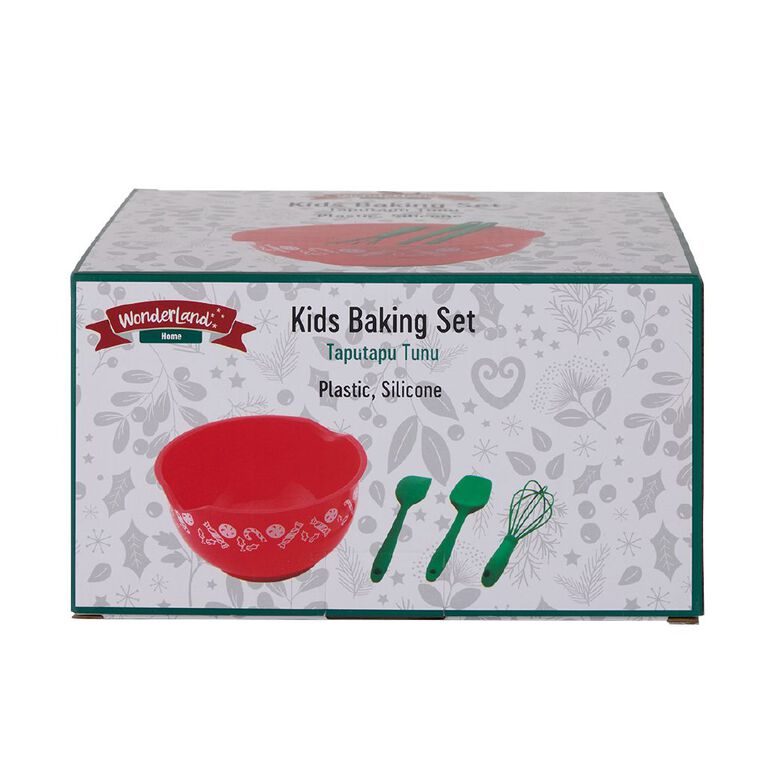 Wonderland Home Christmas Kids' Baking Set Multi-Coloured 4 Pack, , hi-res