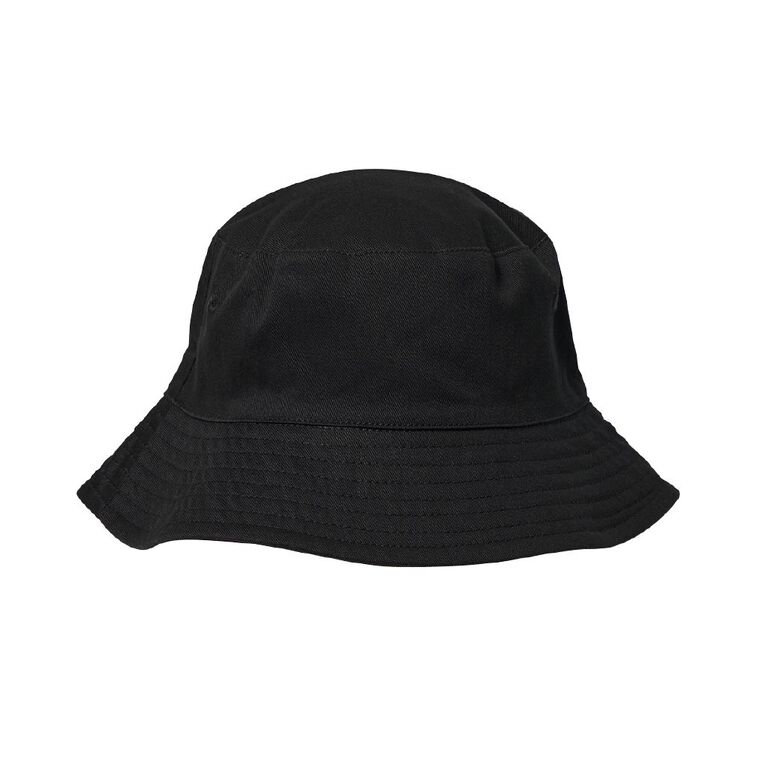 Young Original Kids' Plain Bucket Hat, Black, hi-res