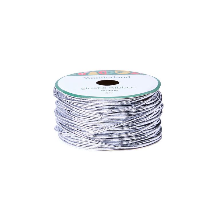 Wonderland Elastic Ribbon 8m Assorted, , hi-res