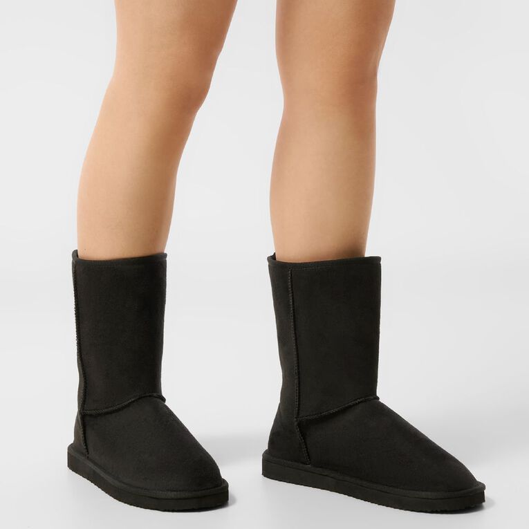 H&H Essentials Women's Essential Slipper Boots, Black, hi-res