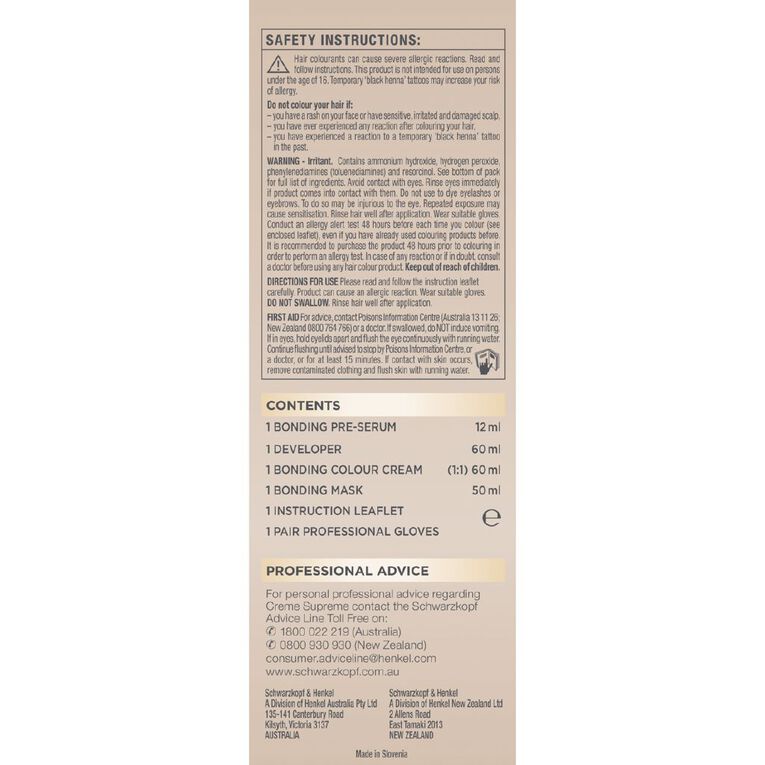 Schwarzkopf Creme Supreme 4.0 Natural Dark Brown 180ml, , hi-res