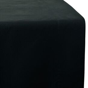 Living & Co Flat Microfibre Sheet Double/ Queen Black One Size