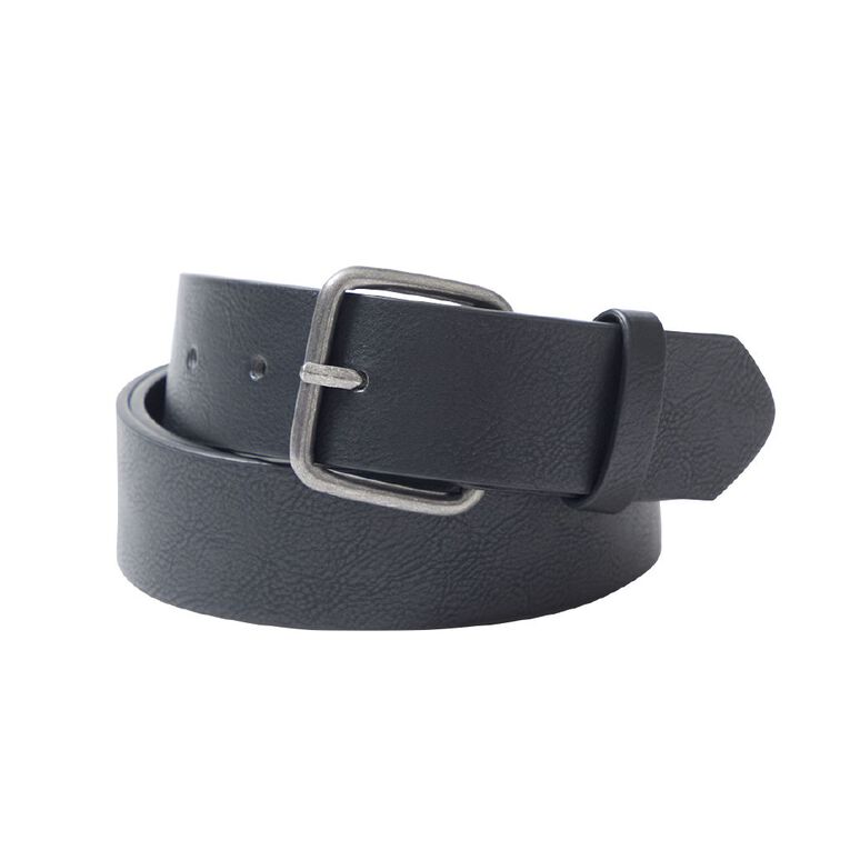 H&H Men's PU Basic Belt, Black BLACK, hi-res