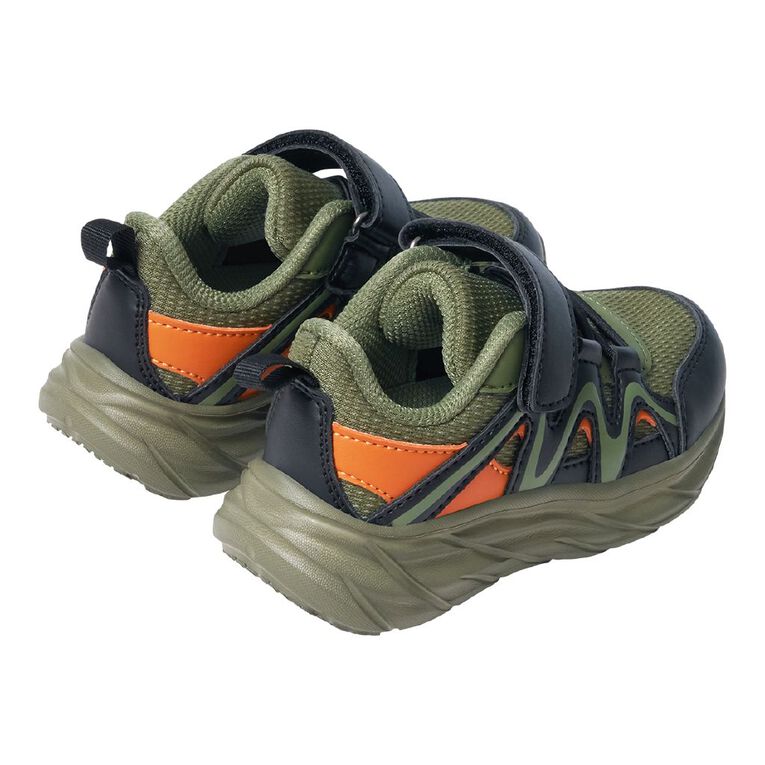Active Intent Junior Kids' Demo Trainers, Khaki, hi-res