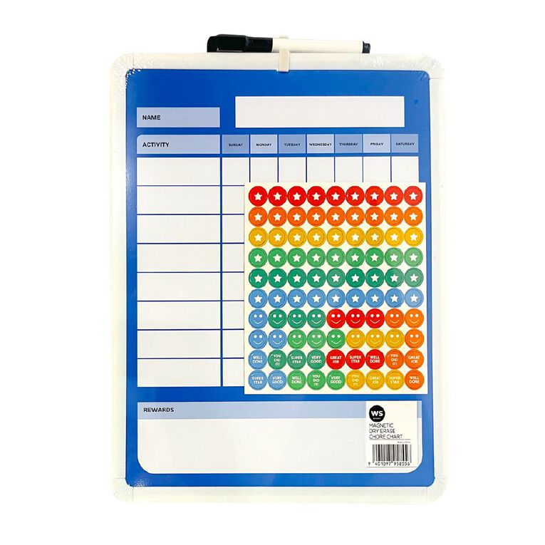 WS Magnetic Dry Erase Chore Chart, , hi-res