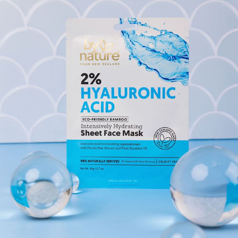 By Nature 2% Hyaluronic Acid Sheet Face Mask 20g, , hi-res