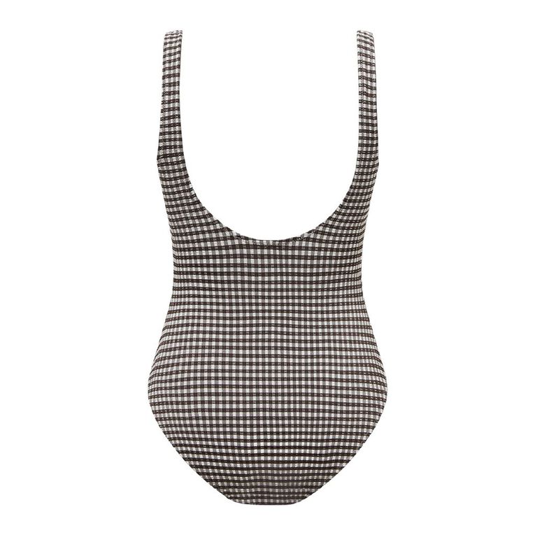 H&H Women's Padded Cup One Piece, Brown Dark, hi-res
