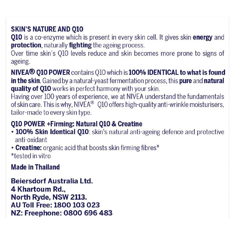 Nivea Q10 Power Anti Wrinkle SPF30+ Day Cream 50ml, , hi-res