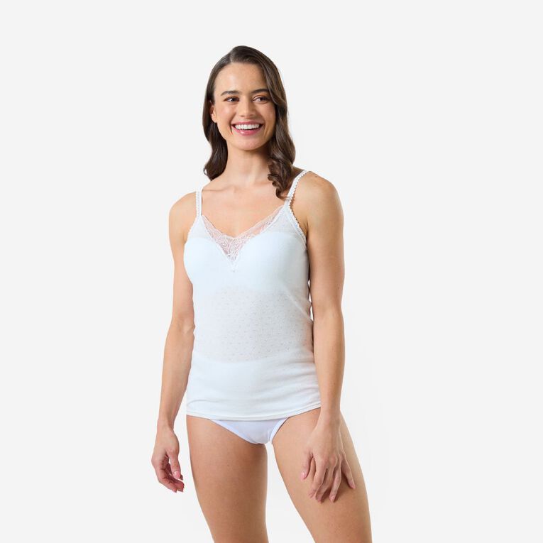 H&H Women's Vest Raindrop, Cream, hi-res