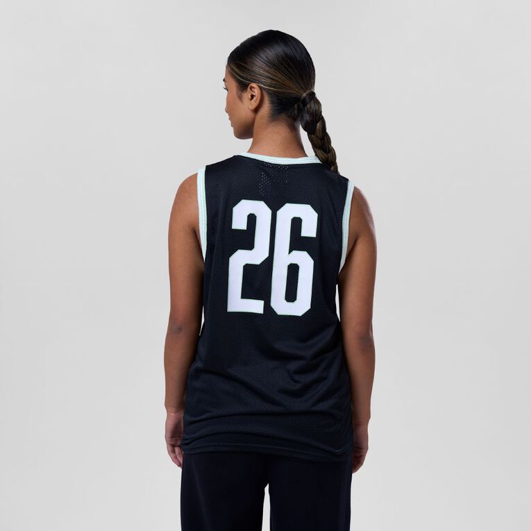 Basketball NZ Basketball Singlet, Black, hi-res