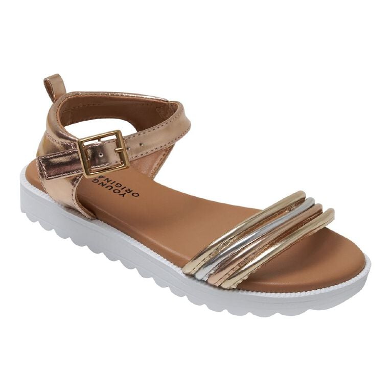 Young Original Senior Kids' Amelie Sandals, Silver Grey, hi-res