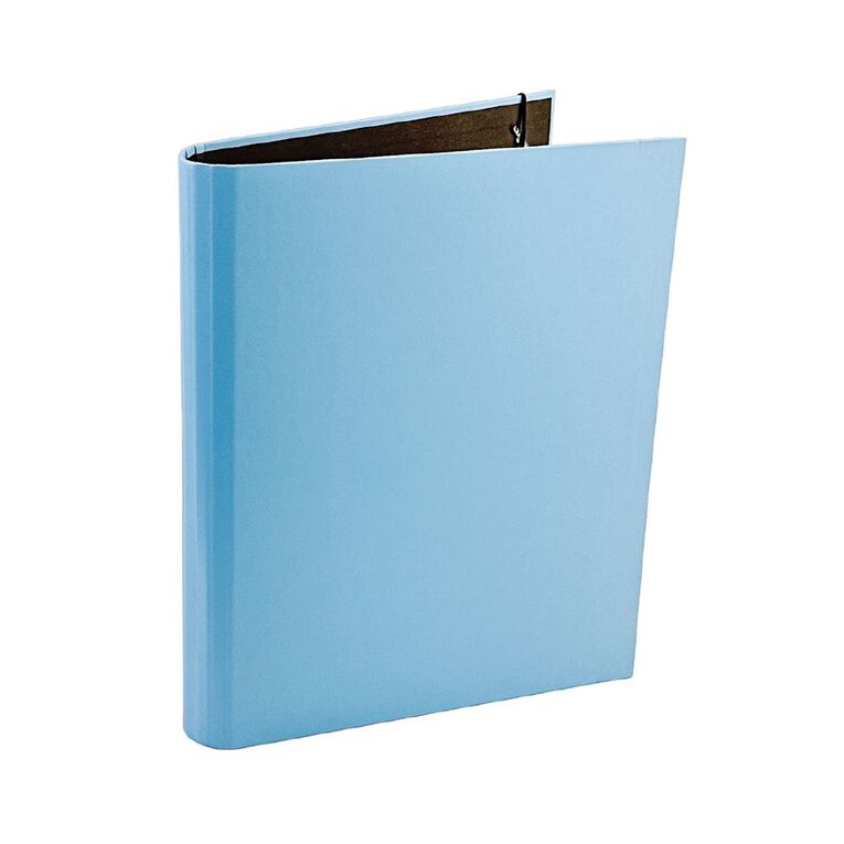 WS Ringbinder 25mm Round 2d A4 Blue Light, , hi-res