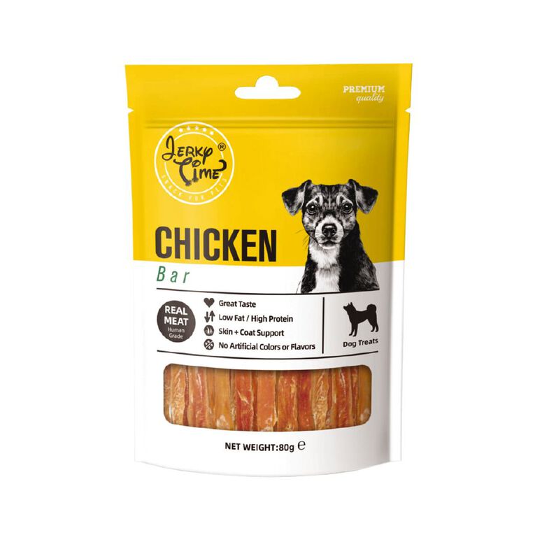 Jerky Time Chicken Bar 80g, , hi-res
