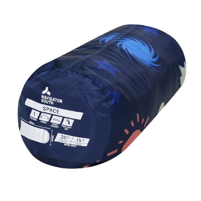 Navigator South Kids Space Hooded Sleeping Bag, , hi-res
