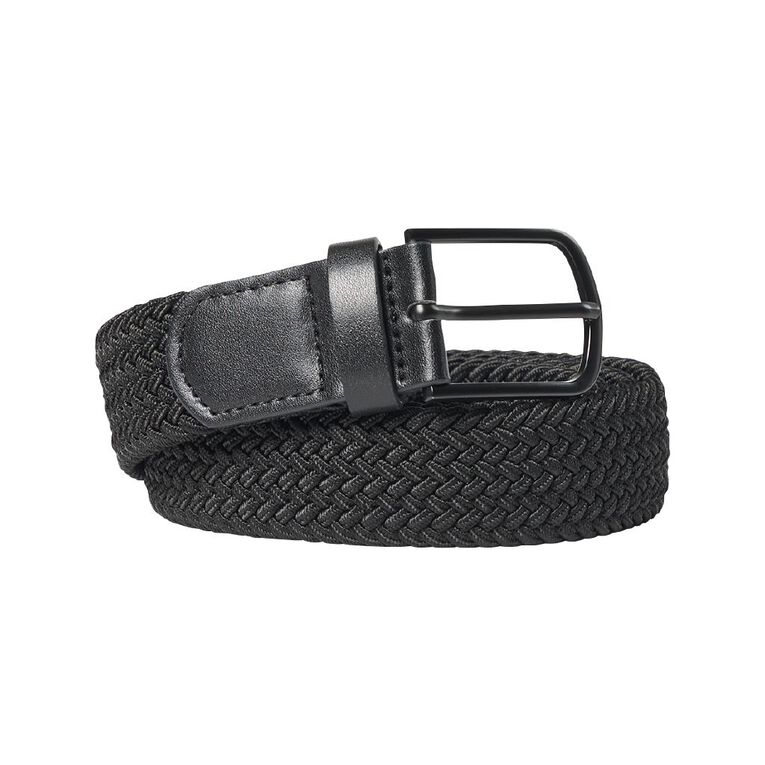 H&H Men's Stretch Belt, Black, hi-res