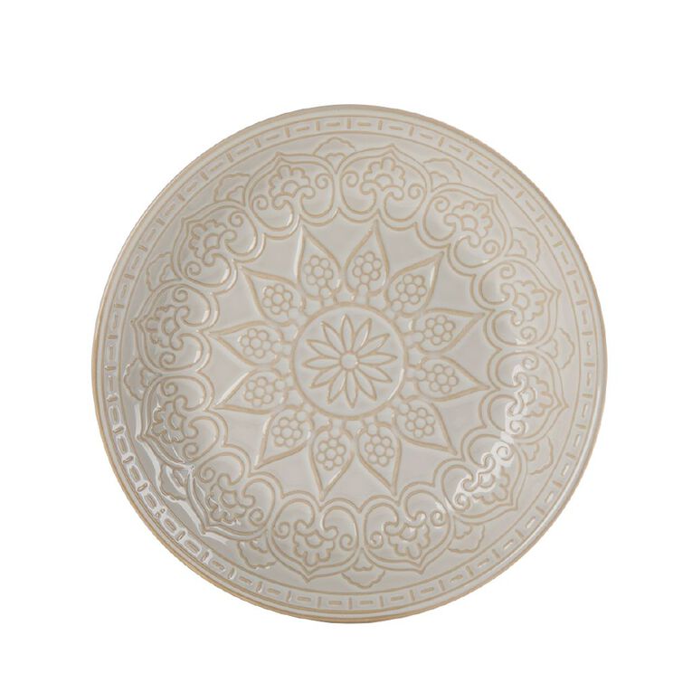 Living & Co Tangiers Serve Bowl Ivory, , hi-res