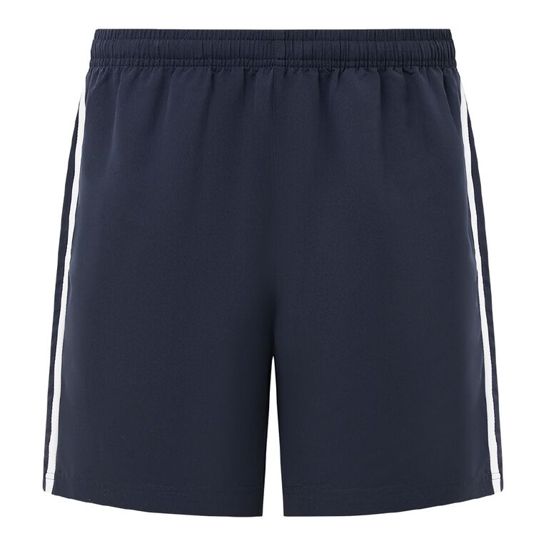 Active Intent Men's Double Stripe Shorts, Blue Dark, hi-res