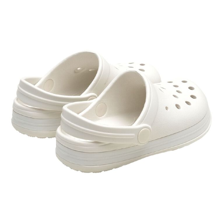 Young Original Senior Kids' Jack Frog Clog Shoes, White, hi-res