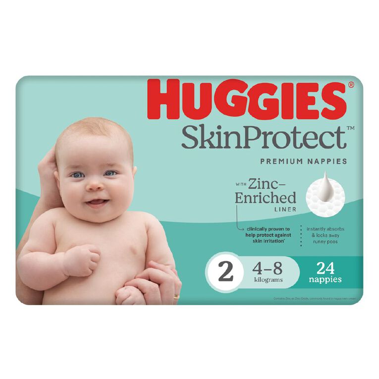 Huggies Infant Nappies 4-8kg Size 2 24 Pack, , hi-res