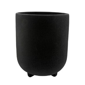 Northcote Pottery Zara Pedestal Pot-Char 15cm