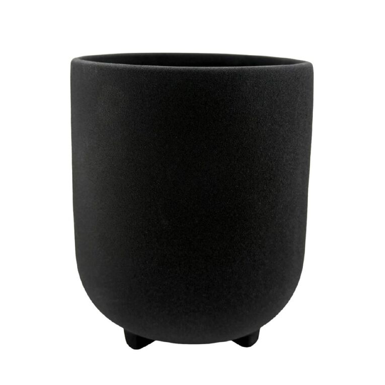 Northcote Pottery Zara Pedestal Pot-Char 15cm, , hi-res