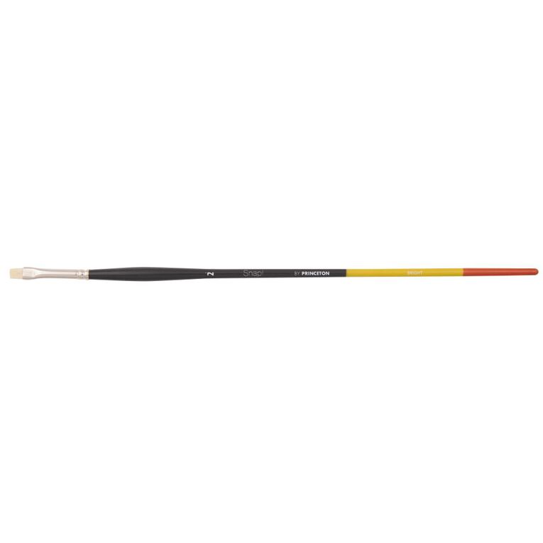 Princeton Snap Brush Long Handle Bristle Bright 2 White, , hi-res