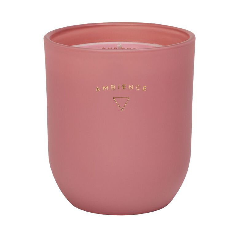 Living & Co Ambience Candle Jar Berry Royale 13oz 13oz, Pink Dark, hi-res
