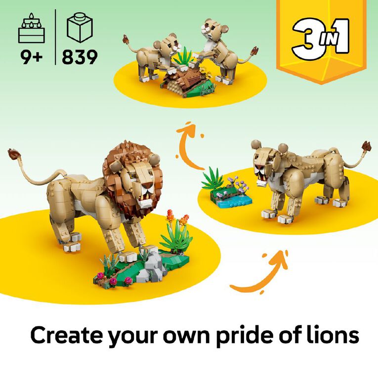 LEGO CREATOR Wild Animals Majestic Lion 31386, , hi-res