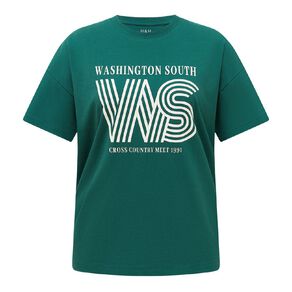 H&H Women's Short Sleeve Boyfriend Graphic Tee