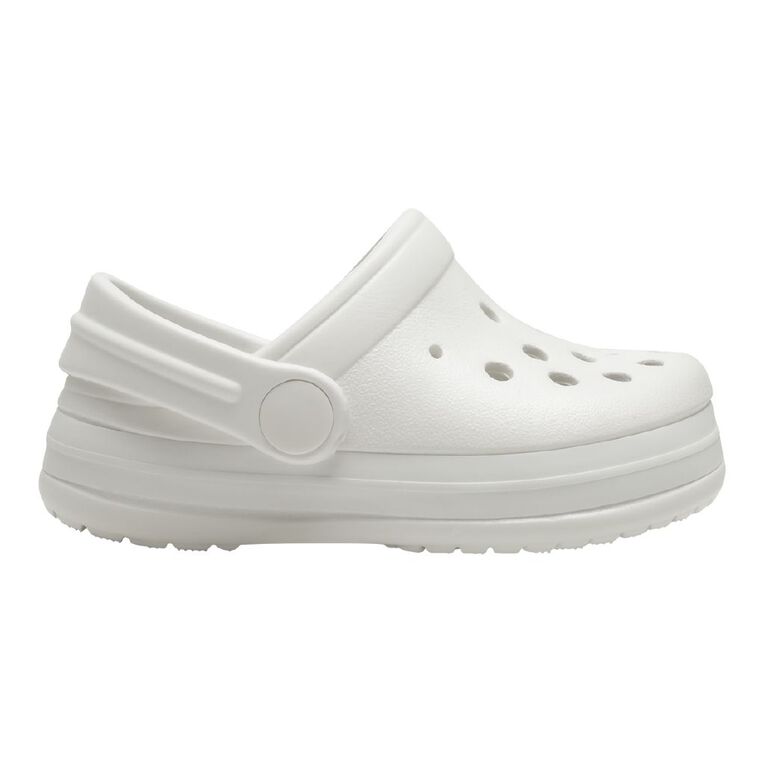 Young Original Junior Kids' Jack Frog Clog Shoes, White, hi-res