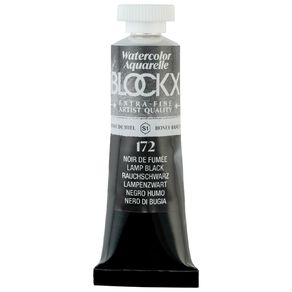BLOCKX Watercolour Tube 15ml S1 172 Lamp Black