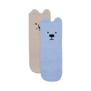 Underworks Infants' Non Skid Socks 2 Pack
