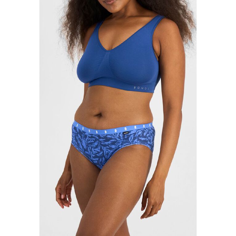 B FOR BONDS Women's Midi Briefs 2 Pack, Blue Mid, hi-res