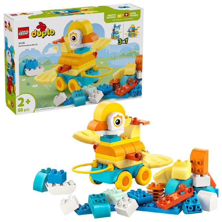 LEGO DUPLO 3 in 1 Animals on Wheels 10448, , hi-res