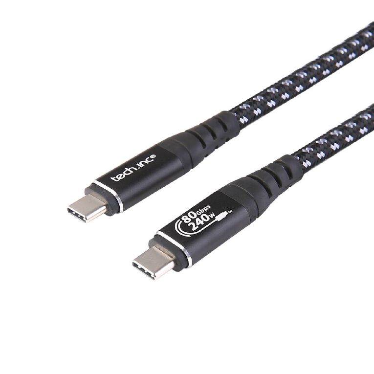 Tech.Inc 240W USB-C Cable 1m Black, , hi-res