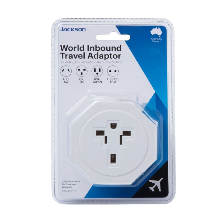 Jackson Universal Inbound Travel Adaptor, , hi-res