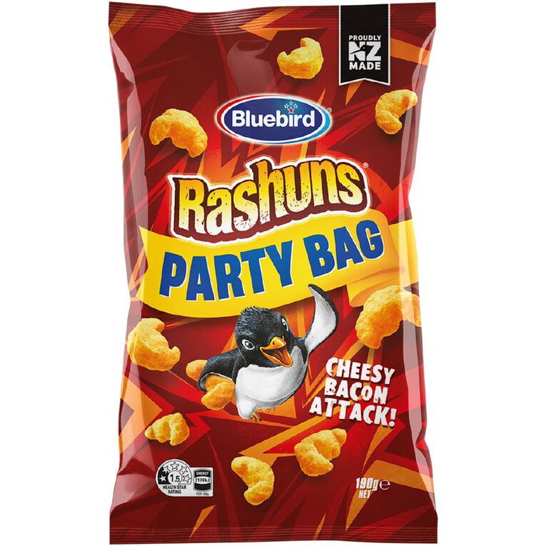 Bluebird Rashuns Cheese & Bacon 190g, , hi-res