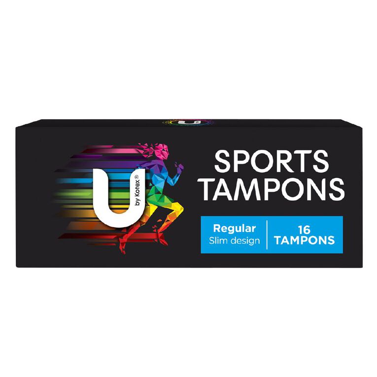 U By Kotex Regular Sport Tampons 16 Pack, , hi-res