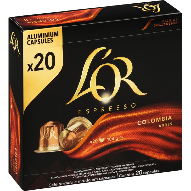L'OR Colombia Intensity 10 Capsules 20 Pack, , hi-res