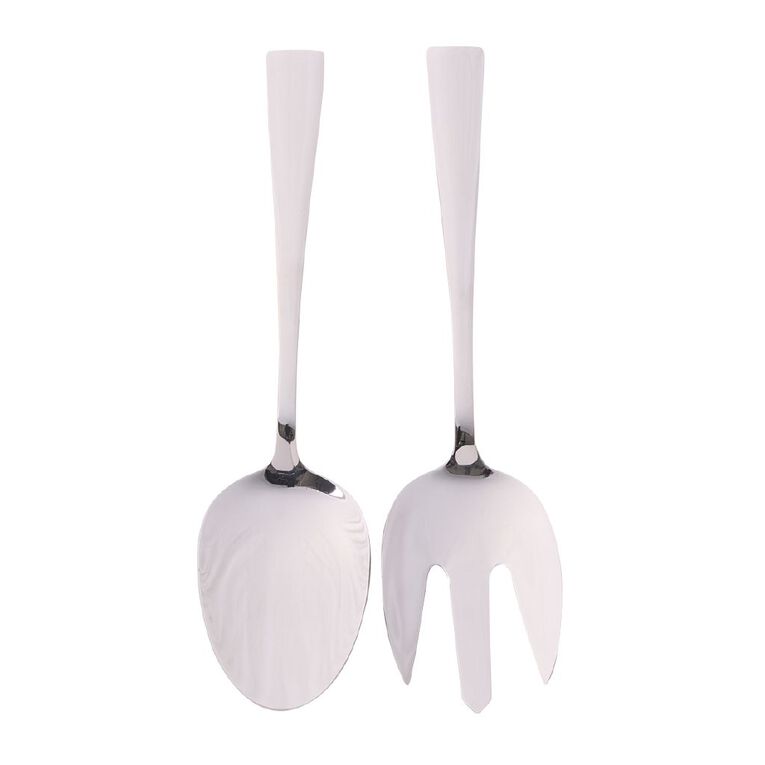 Living & Co Urban Salad Serving 2 Piece Set Stainless Steel, , hi-res
