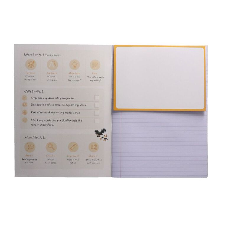 WS Literacy 3 Toru 9mm Ruled 32 Leaf Yellow, , hi-res
