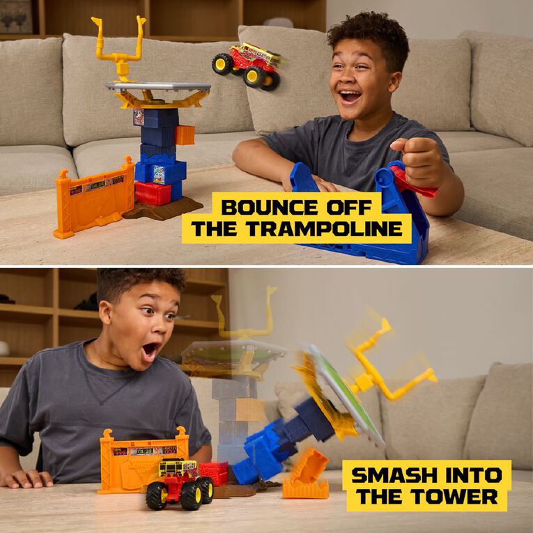 Monster Jam Crash Course Playset 1:64, , hi-res