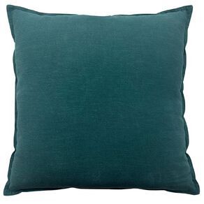 Living & Co Linen Rich Cushion Green Dark 50cm x 50cm