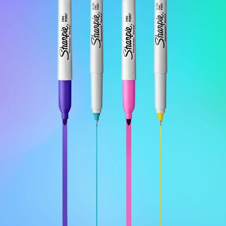 Sharpie Permanent Marker Fine Glam Pop 12 Pack, , hi-res