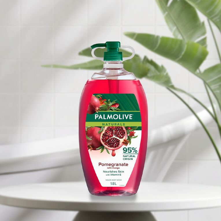Palmolive Naturals Pomegranate and Mango Body Wash 1.8L, , hi-res